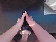 Big dicked twink fucks his step bros used fleshlight