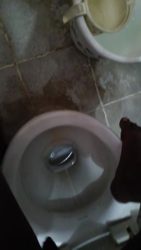 Hostel bathroom boy in action masturbation on the bathroom