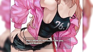 Power the Lewd Devil explodes rough handjob cumshot POV hentai climax