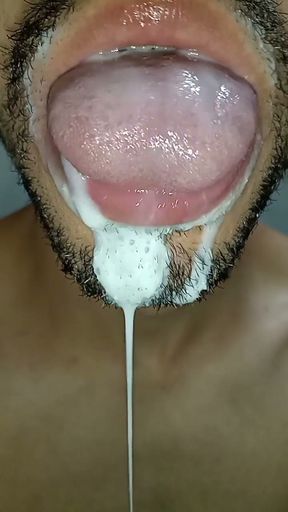 Cum in my mouth, play with your cum, and swallow it, sexy, femboy, trans, gay naughty, tongue, sloopy, six pack&hellip;   Clip 1