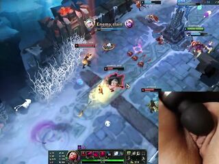 Playing League of Legends with a sex-toy on my love button #1 Luna