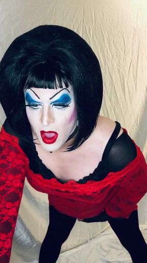 Stunning moment from "Sissy Slut in heavy makeup please cock on cam!"