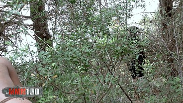 Petite Tribal Babe Bianka Blacka Banging White Cock In The Woods