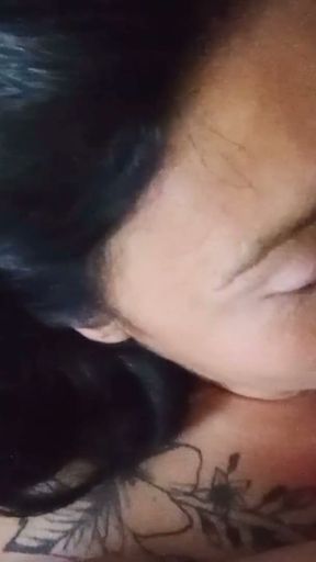 Lick and blowjob from just balls until it cums delicious   Clip 1