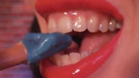 Goddess Lilith EATS a tiny man - Giantess, mouth fetish, POV