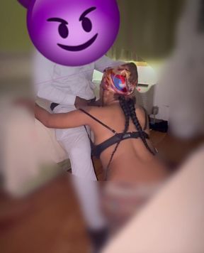 Pregnant Slut Sucked My Dick with Her Boyfriend in the Bathroom