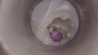 Camera in Labia, Cervix POINT OF VIEW, "Internal cumshot" ASMR 4k