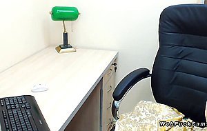 Naked brunette fingering pussy webcam