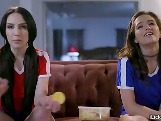 Big tits lesbian facesitting petite bff