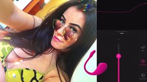 Deixei um seguidor controlar o meu vibrador- ele colocou na pot&ecirc_ncia m&aacute_xima