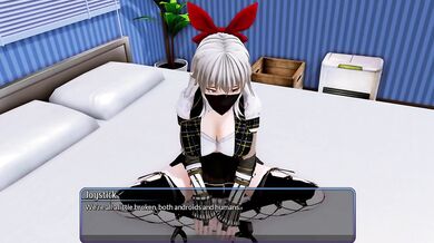 Harem Hotel Part 19 Fine tuning the sexbot big boobs anime blowjob