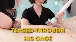 Teased Through His Cage