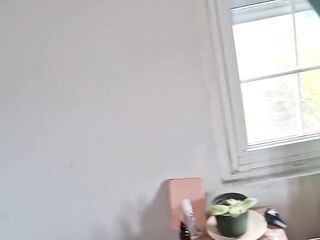 Trans angel give valuable bang and cums on phone