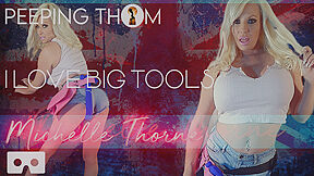 Michelle Thorne - I Love Big Tools Hard Colour; Huge Tits Blonde Solo