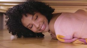 Curly-Haired Bitch Romy Indy Trapped Under Bed, Then Fucked Hard - HORNY HOSTEL