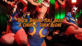 Thick Thighs, Full Belly: A Chun Li Soda Bloat [RP & 4K]