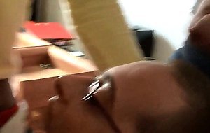 Amateur boy swallows multiple loads