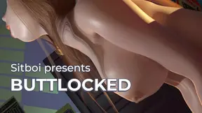 Buttlocked - first trailer  Cute PAWG femdom facesitting (lezdom)