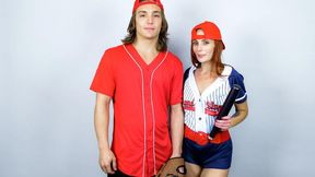 Beautiful redhead babe Holly Lace is jumping on a pretty hard boner