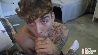 Tight Ass Tattooed Twink Takes Dick Like A Pro Bareback POV