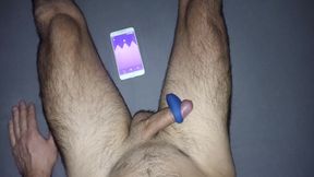 Cumming with no hands from the vibroring on the dick