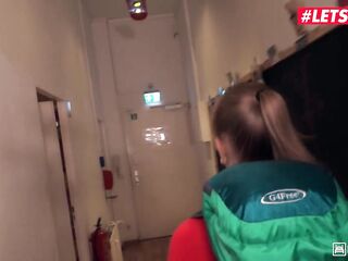 HORNYHOSTEL - SIRENA RAVISHING TINY GERMAN BEAUTY FOLLOWS THE HOSTEL RULES