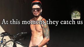 XISCO &amp_ LEO BULGARI JERKING OFF UNDER A BRIDGE AND ARE CAUGHT BY SOME CYCLISTS - FULL VIDEO!!!