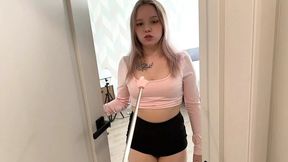Stepbro Uses Pickme-stick to Use and Fuck Me! - 18yo Bigtits Babe Gets Rough Sex and Creampie (extended)