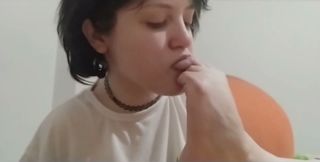 Double Amputee Sucks Her Foot Foot Fetish