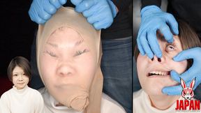 Akane Kamio Lets Her Face Be Manipulated Like Modeling Clay