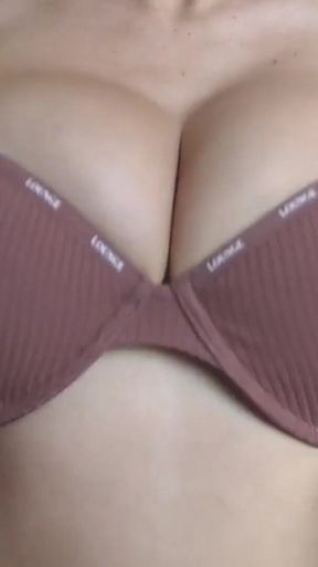 Busty Babe Changes Different Lingerie
