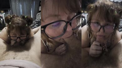 Adorable fuckmeat swallows my dick like a good girl.