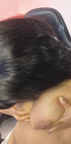 Baby Girls Suck and Lick Nipples