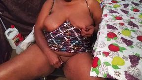 pussy play in the tent