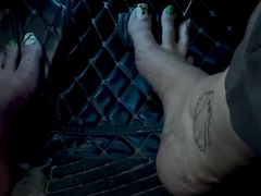 Close up foot fetish on cam