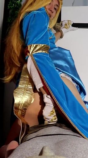Femboy Zelda captured by Ganondorf