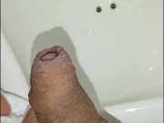 desperate pissing in public bathroom, pantyhose masturbation, they almost caught me close-up