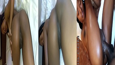 Mixed Afro-Filipino chick loves BBC!