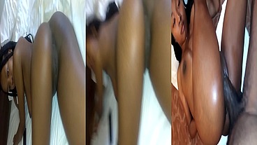Mixed Afro-Filipino chick loves BBC!