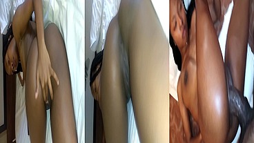 Mixed Afro-Filipino chick loves BBC!