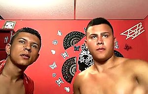 Two latin gay guys raw anal fuck