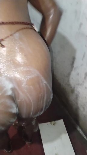 Thrilling moment from &quot;Bathing 🧼 show pussy fingered&quot;