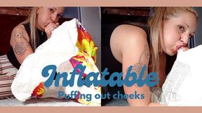 Inflating my inflatable and my cheeks