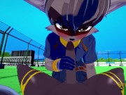 Sly Cooper Yaoi Furry - POV He cums in his mouth and then on his ass