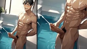 Big ass bottom wrecked in luxury resort squirt fest gay yaoi anime hentai