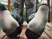 Chole fields dirty feet and socks