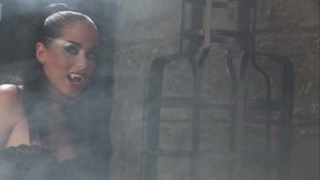 Kaia Kane Scares Blonde Damsel Paige And Fucks Her With Fingers And Vibe