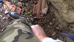 Straight boy fucked outdoor by Fred