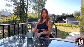 Big-titted Amanda is a sultry, tatted French girl with a tight, stunning ass