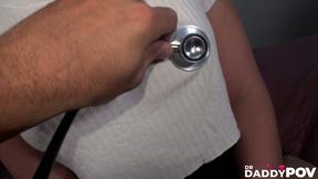 Pretty Brunette Angel Gostosa Pounded After Blowjob